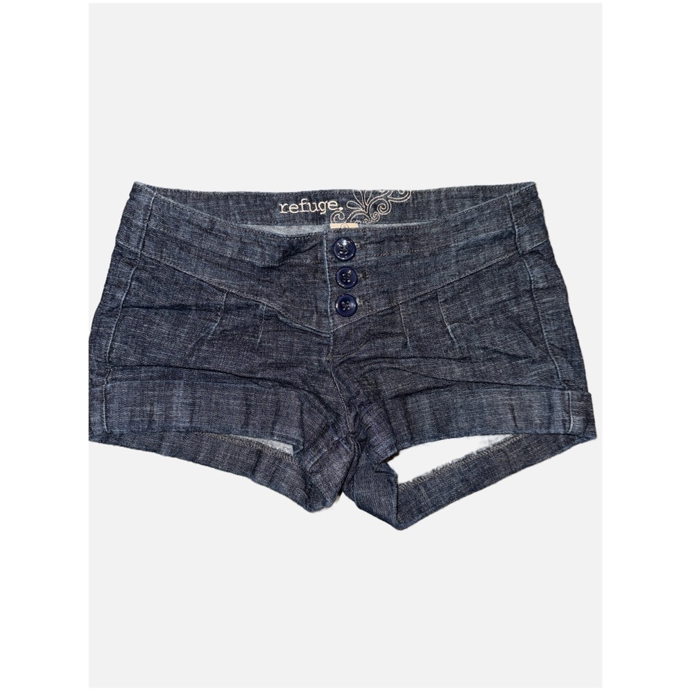 Refuge Dark Blue Jean Shorts